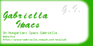gabriella ipacs business card